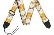 Fender STRAP 2" MONOGRAMMED WHITE BROWN YELLOW: 1