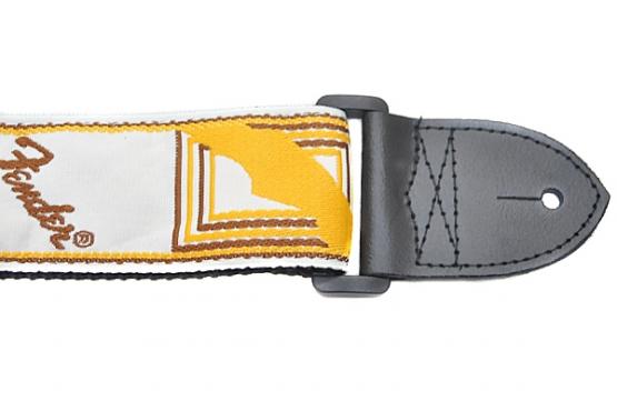 Fender STRAP 2" MONOGRAMMED WHITE BROWN YELLOW: 2