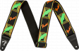 Fender STRAP 2" NEON MONOGRAMMED GREEN ORANGE: 1