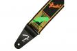 Fender STRAP 2" NEON MONOGRAMMED GREEN ORANGE: 2