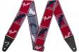 Fender STRAP 2" WEIGHLESS MONOGRAMMED RED/WHITE/BLUE: 1