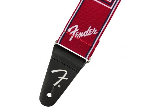 Fender STRAP 2" WEIGHLESS MONOGRAMMED RED/WHITE/BLUE: 2