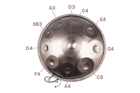 F-Zone HP22I9N-BLUE - HANDPAN DRUM 22": 7