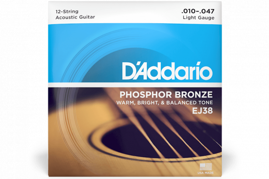 D`Addario EJ38 PHOSPHOR BRONZE REGULAR LIGHT 12-STRING (10-47): 1