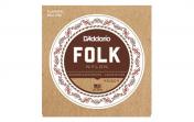 D`Addario EJ32C FOLK NYLON Ball End Silver Wound / Clear Treble