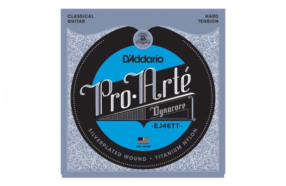 D`Addario EJ46TT PRO ARTE DYNACORE TITANIUM TREBLES, HARD TENSION: 1