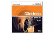 D`Addario EJ10 80/20 BRONZE EXTRA LIGHT 10-47
