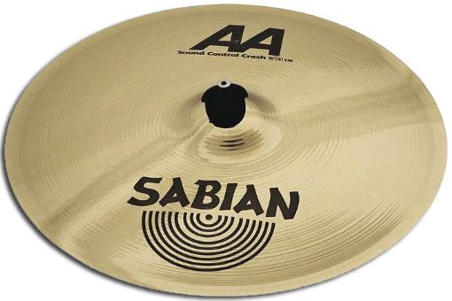 Sabian 16" AA Sound Control Crash: 1