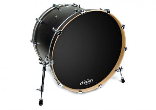 Evans BD22RA 22" EQ1 RESONANT BLACK: 2