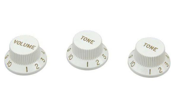 Dimarzio DM2111 W STRAT KNOB (WHITE): 1