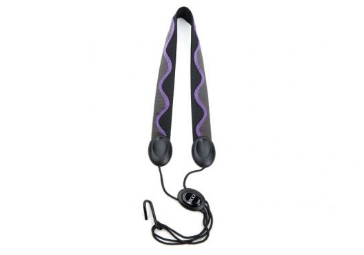 Rico SJA01 Rico Fabric Sax Strap (Jazz Wave) with Metal Hook: 1