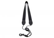 Rico SLA13 Rico Fabric Sax Strap (Black) with Plastic Snap Hook