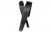 Planet Waves PW25LS00DX Classic Leather Guitar Strap with Contrast Stitch, Black