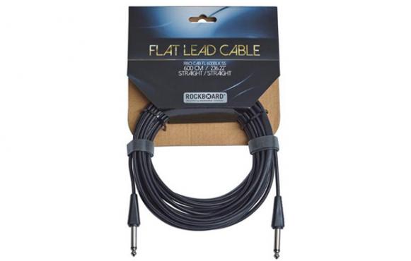 Rockboard RBOCAB FL600 BLK SS FLAT INSTRUMENT CABLE: 2