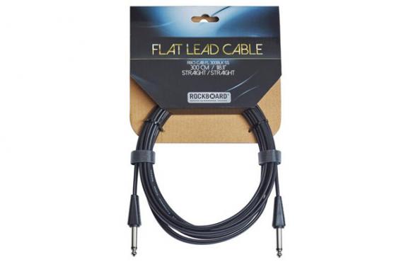 Rockboard RBOCAB FL300 BLK SS FLAT INSTRUMENT CABLE: 2