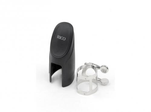 Rico RSS1N Rico Ligature & Cap - Soprano Sax Nickel Plated: 1