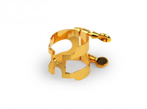 Rico HAS1G H-Ligature & Cap - Alto Sax Gold Plated: 2