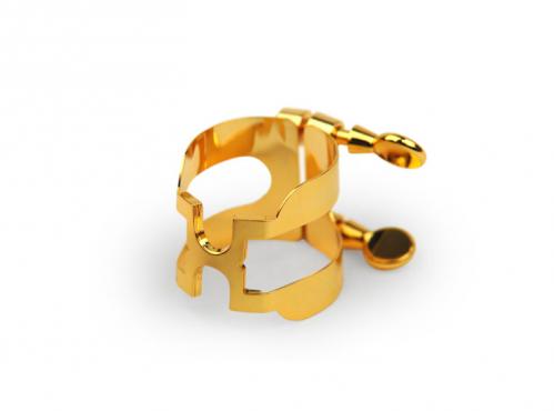 Rico HTS1G H-Ligature & Cap - Tenor Sax Gold Plated: 2